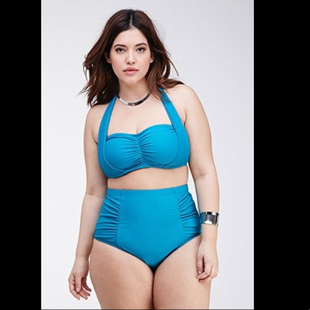 NWOT Forever 21- High Waisted and Halter Top Suit